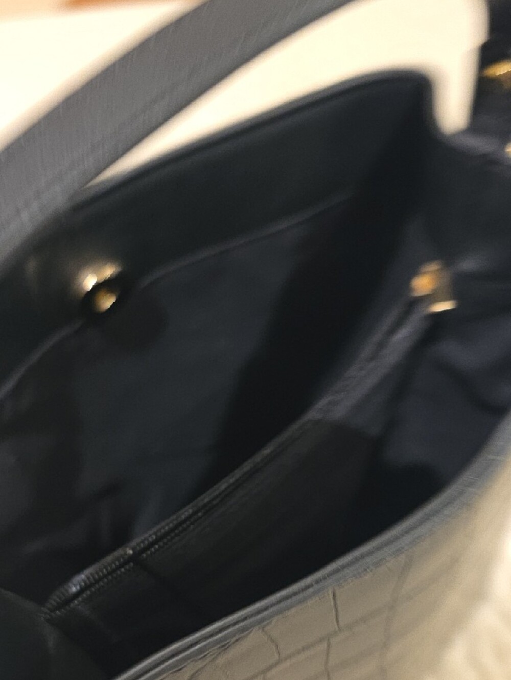 Black Bucket Bag (Without Crossbody Strap) (Never Used) - Picture 3 of 12